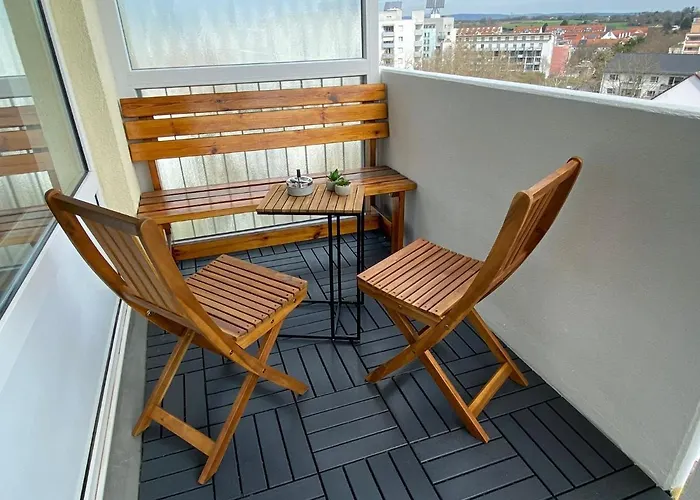 Apartment Suite4me - Moderne Ferienwohnung I Kueche I Balkon I Mainz-kostheim Wiesbaden